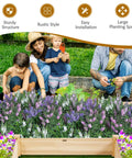 U Shaped Raised Garden Bed With Five Planter Boxes Made From Solid Fir Wood For Vegetables And Flowers Easy Assembly