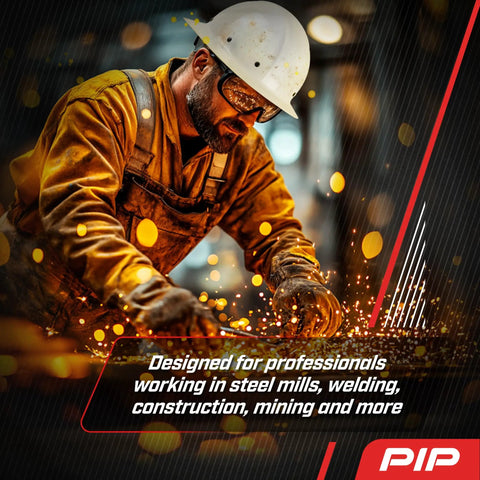 Worker wearing Fiberglass Full Brim Hard Hat Pro Grade With Wheel Ratchet 8 Point Suspension ANSI ISEA Z89.1 Helmet