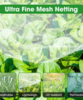 10x20 Garden Netting Bird Proof Insect Mesh for Vegetables Fruits and Plants Waterproof Sunproof Durable Pest Barrier in garden