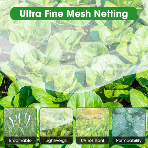 10x20 Garden Netting Bird Proof Insect Mesh for Vegetables Fruits and Plants Waterproof Sunproof Durable Pest Barrier in garden