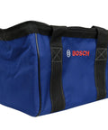 Blue Contractor Tool Bag With Weatherproof 600D Polyester Heavy Duty Handles Easy Grab Carry Self Repairing Nylon Zipper
