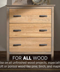 Smooth Pre Stain Wood Conditioner Goes On Silky Smooth And Knocks Out Blotches Dead On All Wood Types used on unfinished wood drawers.