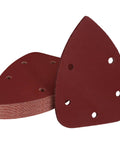 400 Grit Mouse Sander Sandpaper Pack Of 20 For Detail And Palm Sanders With Five Hole Hook And Loop Sheets Easy Velcro Backing