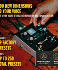 VX5 Vocal Effects Pedal With Antares AutoTune Real Time Pitch Correction Retune Speed And Humanize Controls on stage setup