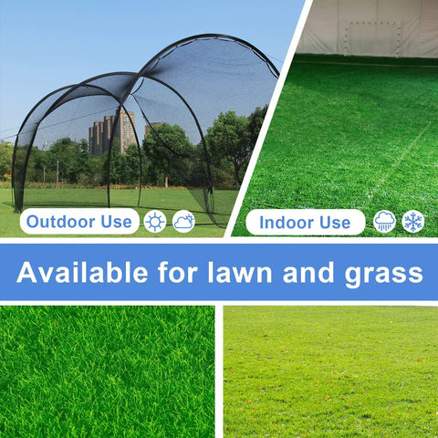 20 Ft Freestanding Batting Cage Backyard Baseball And Softball Practice With Portable Hitting Net And Frame, outdoor and indoor use