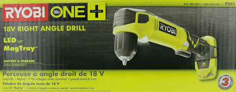 Bare Tool 18V Cordless Right Angle Drill With 3/8 Inch Chuck Lightweight Compact Design For Tight Spots Tool Only No Battery Included Built For Pros And Weekend Warriors on packaging
