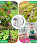 3/4 Inch Aluminum Garden Hose Shower Head With 3000 Hole Mist Nozzle for garden, greenhouse, vegetables, and flowers.
