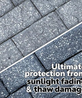 Sharp Heavy Duty High Gloss Wet Look Paver Sealer Water Based Outdoor Driveway Patio Brick And Flagstone Coating One Gallon on protected pavers.