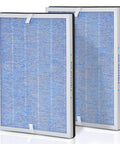 Replacement Filter For Membrane Solutions Air Purifier With 3-In-1 Filtration, showing two blue activated carbon filters