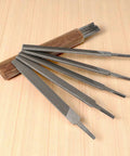 6 Inch Flat File Double Cut Teeth High Carbon Steel Hardened Without Handle Pro Grade Heavy Duty 10 Pack For Chainsaw Rakers