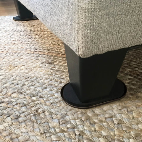 XL Oval Reusable Furniture Sliders For Carpet Five And Three Quarters Inch By Nine And One Half Inch Anti Slip Protective Moving Pads For Beds Sofas Dressers Brown Set Of 4 Perfect For Heavy Furniture And Protects Carpet And Floors From Scuffs