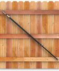 Telescopic Gate Brace For Wood Privacy Fence Anti Sag Kit Adjustable From 52 To 96 Inches Black USA Made Heavy Duty Gate Support