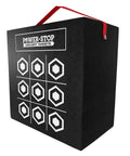 24 Inch Pro Series Big Block Foam Archery Target For Broadheads And Field Tips with hexagon pattern and carrying handle
