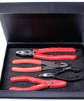 World's Best Pliers VT-001-S4AGS set with four pliers for rusted screws and damaged fasteners, shown in black case
