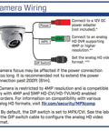 4MP Quad HD Outdoor Security Dome Camera With 3.6mm Lens 80ft Night Vision Weatherproof Housing No Fuss Install wiring diagram