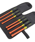 Insulated Nut Driver Set 7 Piece Safe To 1000 VAC Dual Layer Insulation For Added Shock Protection Ergonomic Grip For Comfort And Torque