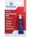 Red High Temperature Threadlocker For Engines And Metal Fasteners, 450F Heat Resistance, Easy To Remove With Heat, 6 ml tube