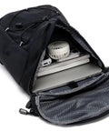 Lightweight Insulated Hydration Backpack with 2L or 3L water bladder, open showing storage space and contents