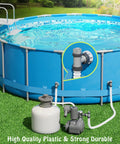 Plunger Valve Replacement 2 Pack For Intex Pool Pumps And Filters connected to above ground pool filtration system