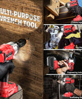 Cordless Impact Wrench Half Inch Brushless Beast Power 270 ft lbs Tightening Torque 300 ft lbs Breakaway Torque in various uses