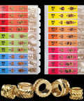 350 Pc Metric Threaded Inserts Kit For Plastic Heat Set Inserts M2 To M6 Knurled Brass Nuts, organized in compartments