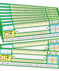 Durable 30 Pack Spanish Desk Nameplates Waterproof 4X14 Inch Name Tags For Classroom Use, Easy Read Spanish Labels For Student Desks