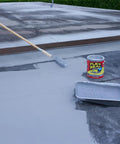 Liquid Rubber Coating Sealant For Roofs And More, Waterproof, Flexible, Breathable, UV Resistant, 1 Gallon applied on roof