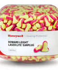 Laser Lite Hi Visibility Earplug Refill For HL400 Dispenser 800 Pairs Across Two 400 Pair Canisters NRR 32 Pink And Yellow