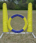 Pro Grade Durable Dog Agility Tire Jump With Non Rust Aluminum Frame For Smooth Quick Reset On Impact Outdoor Field Ready Training Gear