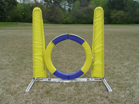 Pro Grade Durable Dog Agility Tire Jump With Non Rust Aluminum Frame For Smooth Quick Reset On Impact Outdoor Field Ready Training Gear