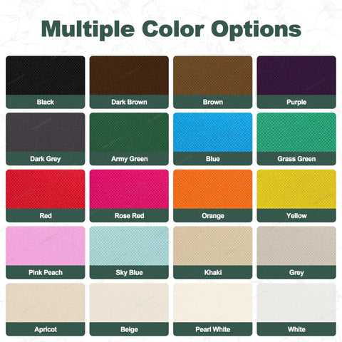 Colorful Iron On Patches For Clothes, 20 Piece Set In 20 Colors, 3.7 By 4.9 Inches, multiple color options display