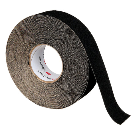 Roll of Slip-Resistant Vinyl Tapes And Treads 310 Black 2 Inch Wide 60 Foot Long, medium textured surface visible