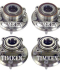 Front And Rear Wheel Bearings And Hubs Kit For Equinox Terrain AWD 2010 2015 Ready To Ship For A Smooth Quiet Ride And Reliable Handling