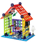Elenco My Home Electronics Building Kit For Kids Aged 8 And Up with 34 projects; colorful assembled circuit house model