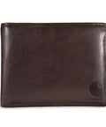 Premium Full Grain Leather Men Passcase Wallet With A Rich Oil Tan Shell And Soft Cotton Duck Lining Crafted For Hardcore Daily Grinds And Completely Reliable Carry - front view