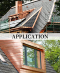 Roofing details using Copper Flashing Sheet Roll 24 Gauge 6 Inch By 10 Foot for counter flashing and decor, ASTM B152.