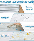 Waterproof SUV Car Cover for All Weather, UV Shield and Hail Protection, tear-resistant PVC coating and polyester layers.