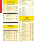 Large-Scale Motor Carriers Road Atlas For Truckers With 37 Percent Bigger Maps, Extra Large Type, Laminated And Stain-Resistant Pages, Tough Spiral Bind, 324 Pages Of State Routes And Comprehensive Coverage. South Dakota and Texas route pages