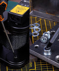 Using Beefy Pro Grade 9-Piece T-Handle SAE Allen Wrench Set with Long Arm Ball End Hex Keys in S2 Steel on machinery and metal board