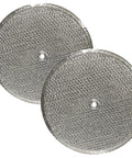 9-1/2 Inch Round X 3/32 Center Hole Flat Range Hood Aluminum Grease Filter Replacement, 12-Layer Heavy Duty Kitchen Vent Filter, 2-Pack, Made in USA