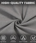 Close-up of dark gray fabric for Cotton Double Hammock With 55 Inch Spreader Bar, Portable Camping Hammock Kit, breathable and durable