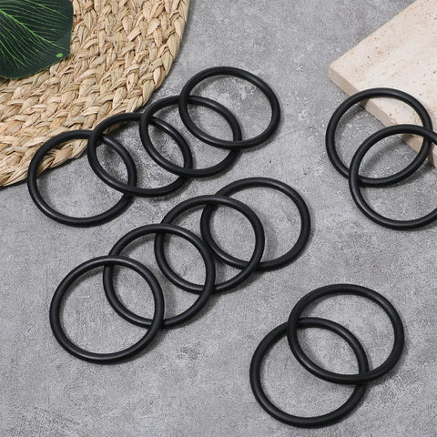 20 Piece Car Bumper Quick Release O Rings Set With Fasteners And Washers Replacement Rubber For Car Bumpers Black on table