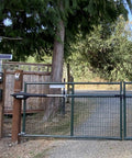 Heavy Duty Solar Dual Automatic Gate Opener Kit For Swing Gates Up To 20 Feet With 10 Watt Solar Panel Included DIY Residential Driveway Gate Opener For Gates Up To 900 Pounds And 12 Feet Long Max 24 Feet Opening Plug And Play operational on metal driveway gate.