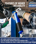 Pro Grade Pistol Grip Grease Gun With Extra Long 27 Inch Reinforced Flex Hose For Deep Reach And Tight Spaces Heavy Duty Lubrication Tool Built For Pros And Weekend Warriors used in automotive setting
