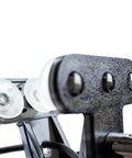 Close-up of clamp mechanism on Black Metal Clamp On LED Gooseneck Desk Lamp With 3000K Warm White Light Easy Clamp 6 Foot Power Cord