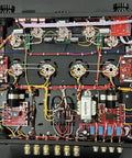 Internal view of Quad KT88 Tube Amplifier HiFi Integrated Amp With Headphone Output, showcasing circuit and wiring details.