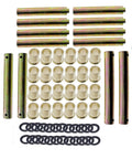 Heavy Duty Undercarriage Pin Bushing And Seal Repair Kit For Bobcat MT52 MT55 Includes Idler Pins Keyed Pins Seal Lip Press Fit Bushings Washers And More displayed.