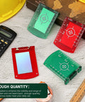 Four Pack Magnetic Laser Target Cards With Stand For Green And Red Laser Levels High Visibility Target Plates In Green And Red Easy Alignment And Precise Calibration For Builders Contractors And DIY Pros, 10x7 cm
