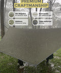 Rain fly of Ultralight Camping Hammock With Mosquito Net And Rain Fly, Easy Setup Portable Nylon Travel Hanging Hammock in rainy forest