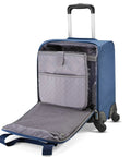 Underseat Carry On Spinner With USB Port, Ocean Color, Four Wheel Luggage For Quick Access Under Most Airline Seats, 360 Degree Rolling